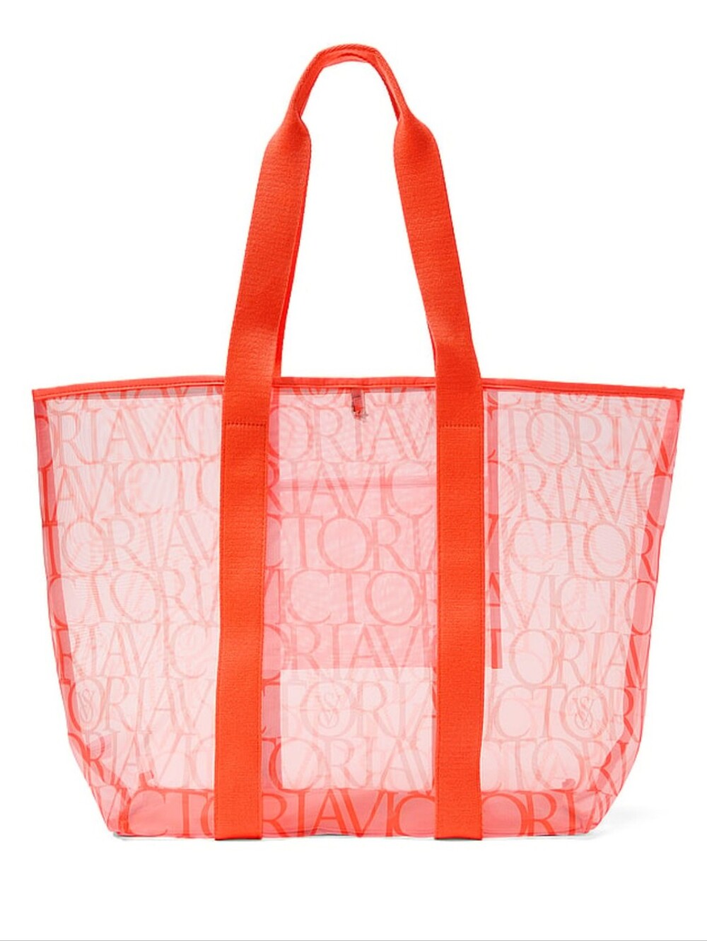 Victoria's Secret Mesh Carryall Beach Tote Bag Orange
